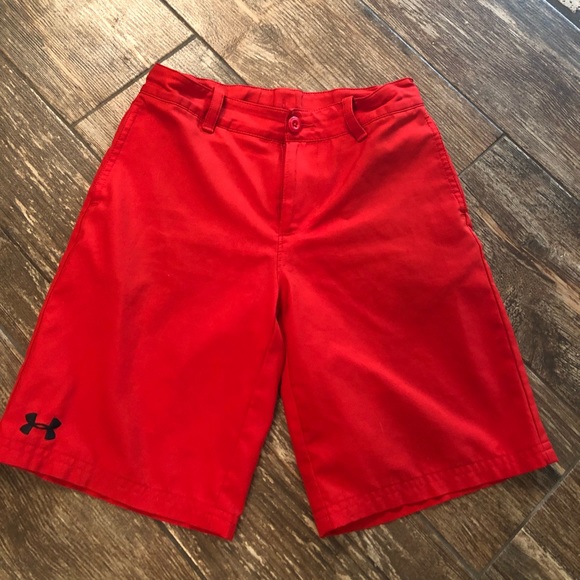 red under armour golf shorts